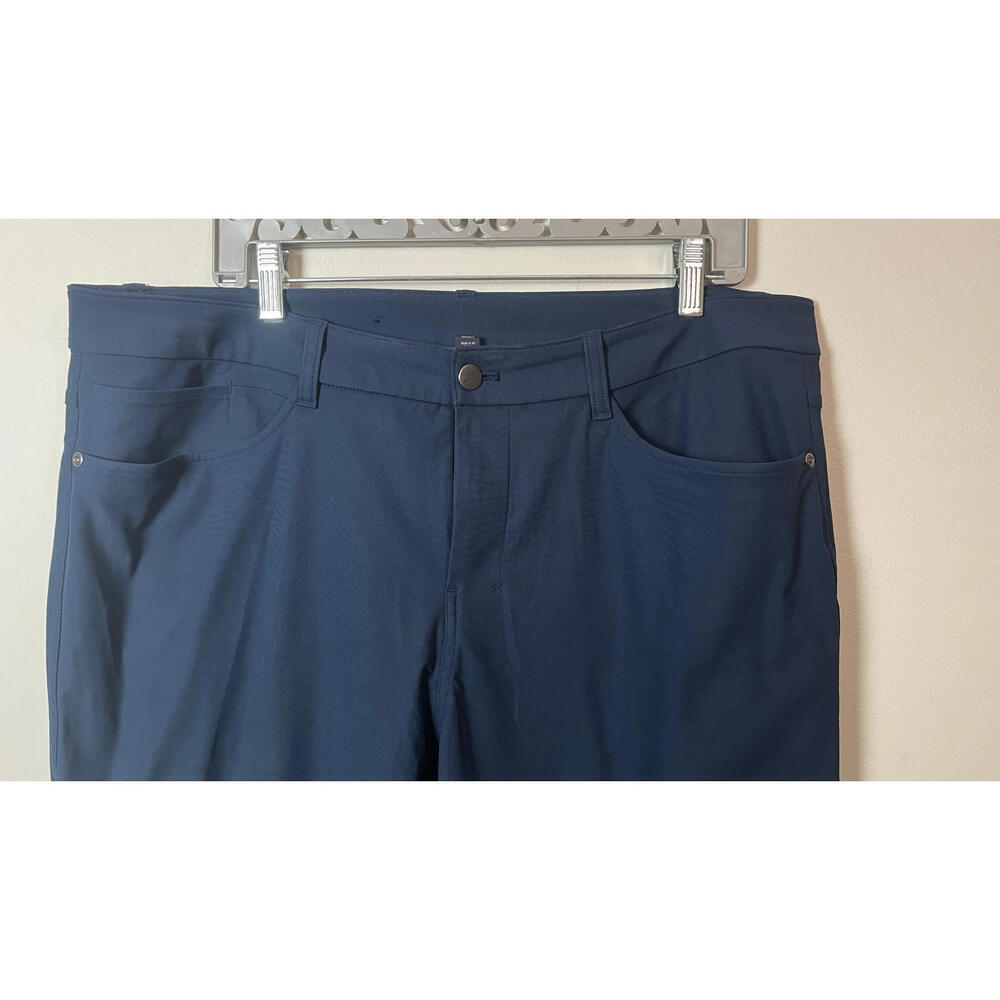 Lululemon ABC Slim-Fit Trouser *Warpstreme Size 36 True Navy - Picture 2 of 6
